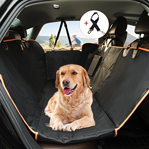 Funda de asiento para perro Siivton, hamaca de viaje para perro, manta impermeable para asiento trasero de coche, alfombrilla de protección para maletero con protección lateral