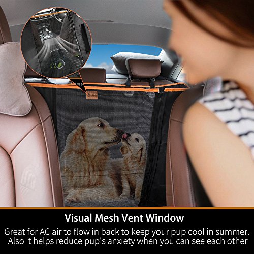 Funda de asiento para perro Siivton, hamaca de viaje para perro, manta impermeable para asiento trasero de coche, alfombrilla de protección para maletero con protección lateral