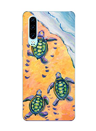 Funda Transparente Compatible para Huawei P30,Carcasa Suave Silicona TPU Gel Dibujos Animal Ultra Fina Anti Choques y Anti Arañazos Clear Bumper Case Cover para Huawei P30,A14