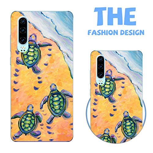 Funda Transparente Compatible para Huawei P30,Carcasa Suave Silicona TPU Gel Dibujos Animal Ultra Fina Anti Choques y Anti Arañazos Clear Bumper Case Cover para Huawei P30,A14