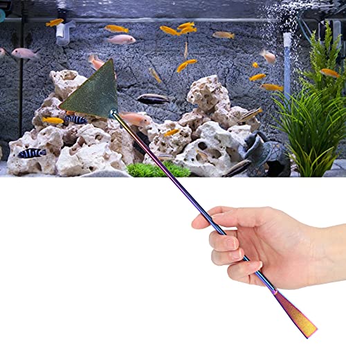 Gatuxe Espátula de Larga para Acuario, Espátula de Acuario Resistente a la Corrosión, Aplanador de Sustrato de de Acuario, 32 Cm para Acuario para Jardín Doméstico