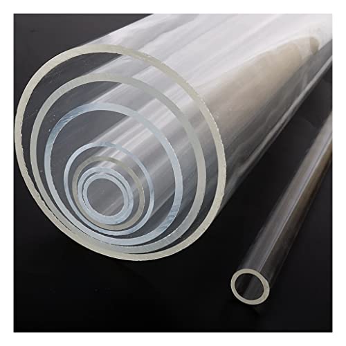 GBNHGYP G 3 PCS 25 / 50cm Largos 16-50 Mm Diámetro Exterior Tubería De Acrílico Transparente, Tubo De Drenaje For Accesorios De Acuario del Tanque De Peces (Color : 20mm, Size : 3PCS 50cm)