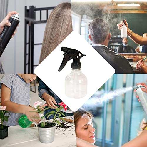 Gidenfly Botellas de spray para el cabello – Botella de spray vacía Material de PET para peluquería, adecuado para poner soluciones de agua y aceites esenciales en el interior de 8 onzas