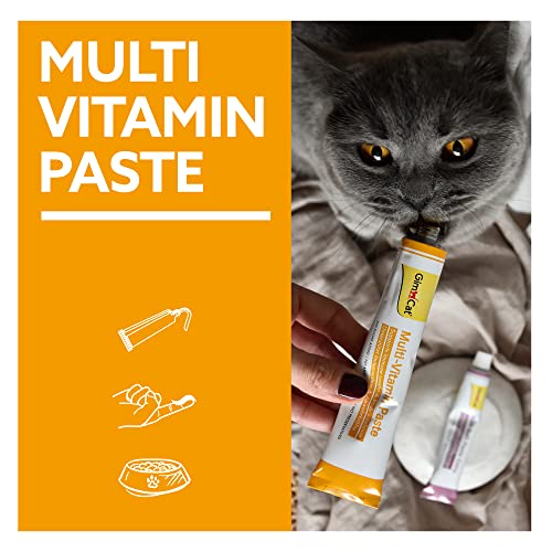 GimCat Multi-Vitamin, pasta multivitaminas - Saludable snack para gatos que activa las defensas y fortalece el sistema inmunológico - 1 tubo (1 x 100 g)