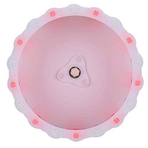 Goick Rueda de hámster-15 cm/5,9 Pulgadas hámster Conejillo de Indias Rueda para Correr Rodillo silencioso pequeño Accesorio de Juguete para Mascotas(Rosa y Blanco)