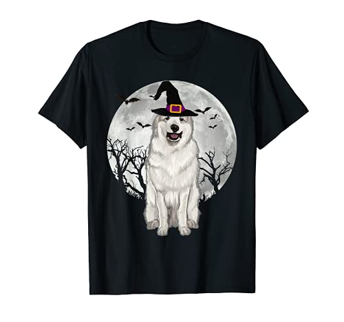 Gorro de Bruja Halloween Perro Montaña De Los Pirineos Camiseta