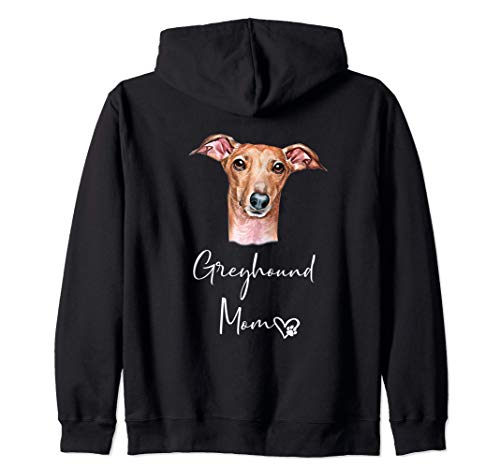 GREYHOUND MOM perro regalo de mamá madre GALGO Sudadera con Capucha