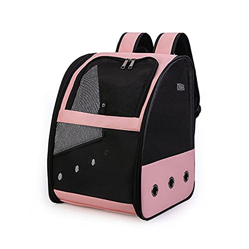 guoqunshop Jaula de Pájaros Pájaro Transpirable Transpirable Mochila Plegable Ligero Ligero Viajes al Aire Libre múltiples propósitos adecuados para Loros o hábitat con Soporte Rodante (Color : Pink)