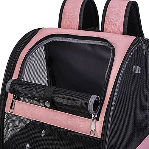 guoqunshop Jaula de Pájaros Pájaro Transpirable Transpirable Mochila Plegable Ligero Ligero Viajes al Aire Libre múltiples propósitos adecuados para Loros o hábitat con Soporte Rodante (Color : Pink)