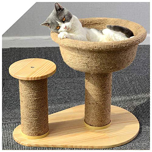 Gxhong Cuerda de sisal, Cuerda para Gatos Adecuada para Rascador para Gatos, Juguete Gato y Arbol para Gatos, También Apto para Jardin, Jardineria y DIY (50M*6MM)