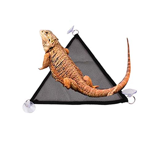 Hamaca de Reptil Soft Nylon Paño Reptil Hamacas Sling Conexión, Triángulo Pet oscilante Juguete para Lagarto/camaleón/Hamster/Hermit Cangreder, Fácil de Limpiar (Size : 15x20cm)