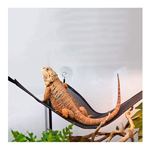 Hamaca de Reptil Soft Nylon Paño Reptil Hamgock Sling Conexión, Triángulo Pet oscilante Juguete para Lagarto/camaleón/Hamster/Crab Hermit, fácil de Desmontar (Size : 30x45cm)