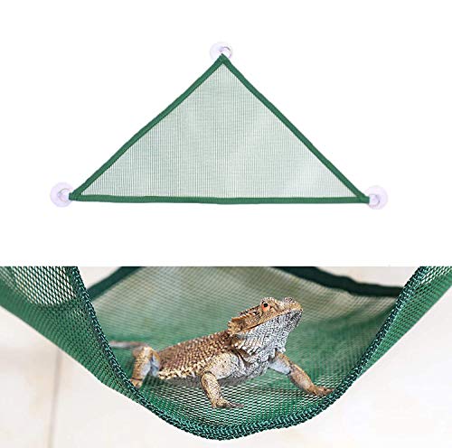 Hamaca para reptiles, dragón barbudo triangular Habitat tumbona Decoración Puente para escalar, Dragón Barbudo Hamaca Accesorios para Dragones Barbudos Geckos Lagartos, Reptil, 2 unidades