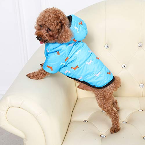 Handfly Abrigos para Cachorros de Invierno Chaquetas Impermeables para Perros pequeños Ropa para Cachorros Abrigo Chihuahua Chaqueta para Perros para Mascotas Abrigo Ropa para Chihuahua