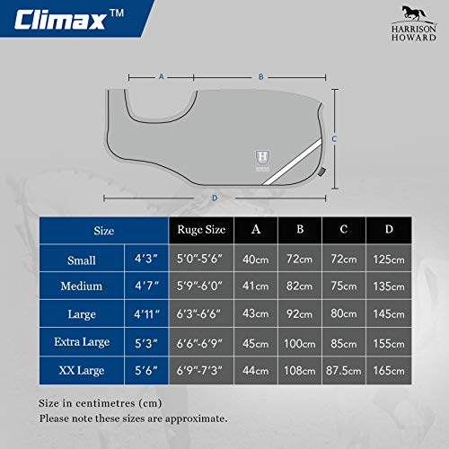 Harrison Howard Climax Hoja de Ejercicios Competencia Forro Polar Impermeable Reflectantes Azul Marino L (145cm, 4' 11'')