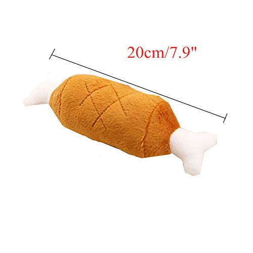 HEELPPO Juguetes para Perros Juguetes para Masticar Animales De Peluche Hueso De Pierna De Pollo Animales De Peluche Juguetes Indestructibles Accesorios De Juguete para Mascotas