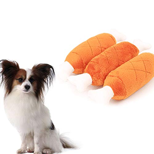 HEELPPO Juguetes para Perros Juguetes para Masticar Animales De Peluche Hueso De Pierna De Pollo Animales De Peluche Juguetes Indestructibles Accesorios De Juguete para Mascotas