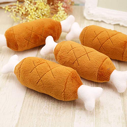 HEELPPO Juguetes para Perros Juguetes para Masticar Animales De Peluche Hueso De Pierna De Pollo Animales De Peluche Juguetes Indestructibles Accesorios De Juguete para Mascotas