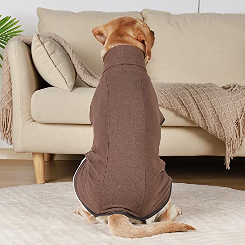 HEYWEAN Sudadera para Perro con Forro Polar elástico, suéter cálido para Perros pequeños y medianos, Ropa de Invierno para Interiores y Exteriores