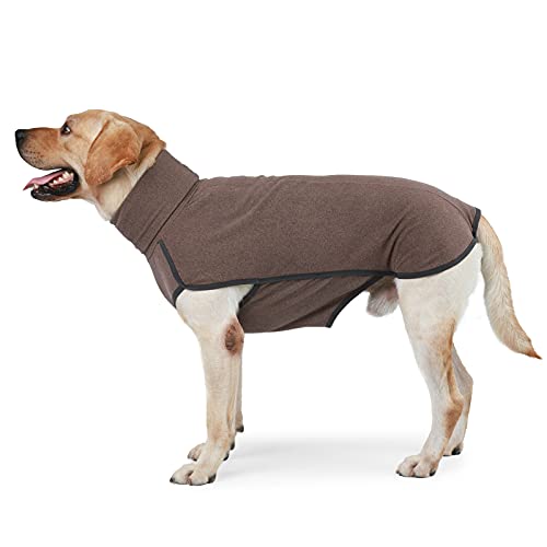 HEYWEAN Sudadera para Perro con Forro Polar elástico, suéter cálido para Perros pequeños y medianos, Ropa de Invierno para Interiores y Exteriores