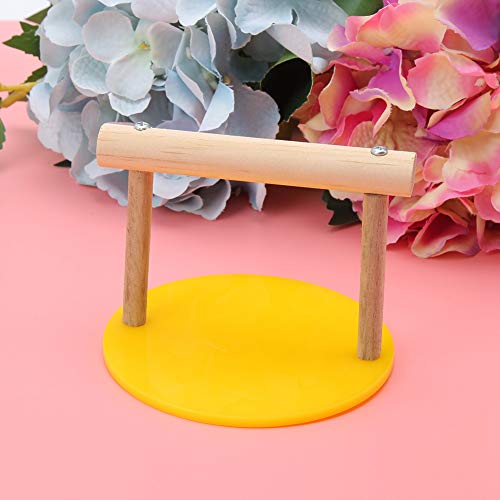 Hffheer Bird Cage Stand Mesa de Madera Parrot Perch Shelf Stands de Entrenamiento Playstand Playgound Play Gym Bird Cage Juguetes para Loros pequeños y medianos