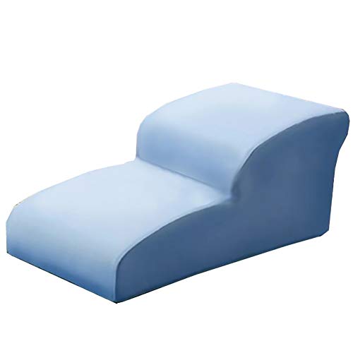 HH- Escaleras de Mascotas Escaleras para Mascotas para Perros pequeños 2 Pasos Escalera para Mascotas Sofás Cama de Alta Densidad Spong (Color : Blue)