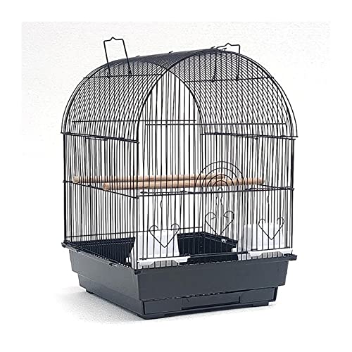 hkwshop Jaula para Mascota Pájaro Jaula de Hierro pájaro Loro Jaula plástico alimentador plástico Bandeja de plástico Jaula para Pájaros