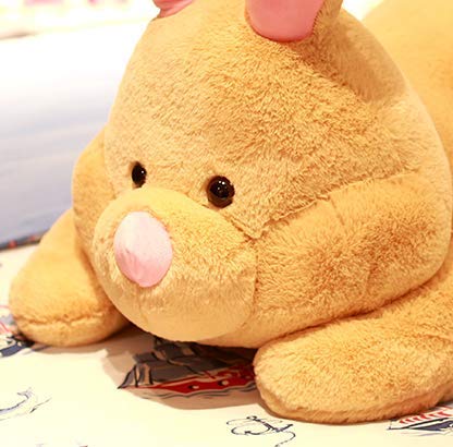 HLJZK Light Brown Rabbit Plush Toy Doll Doll Doll Bed Pillow Cute Birthday Gift Girl 50Cm