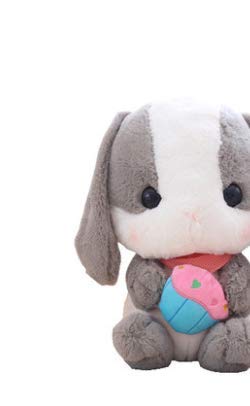 HLJZK Lop Rabbit Hand Bag Doll Doll Girl Rogue Rabbit Doll Child Cute Doll Regalo de cumpleaños Peluche 45Cm