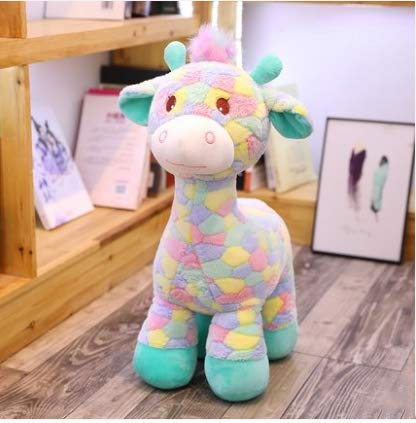 HLJZK Modelos de estación Jirafa Muñeca Muñeca Tiras de Peluche de Juguete para Enviar Muñeca de Regalo de cumpleaños Femenina 60 CM