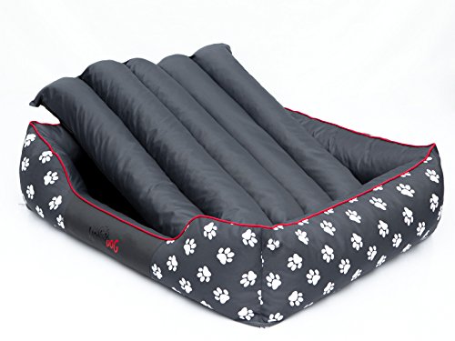 Hobbydog Cordura Prestige Cama para Perro, XL, Gris con Patas