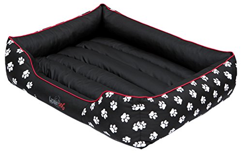 Hobbydog Cordura Prestige Perro Cama, 2 x -Large, Negro con Patas