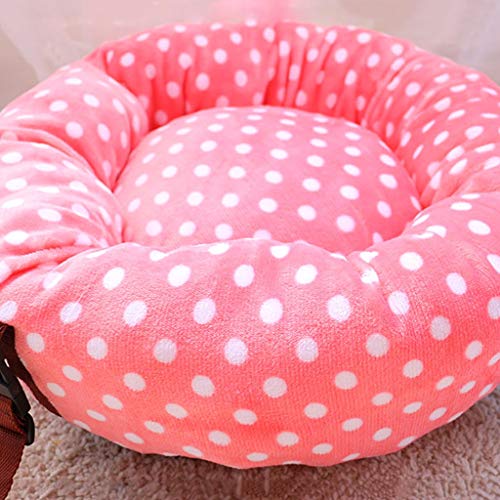 HONGFEISHANGMAO Camas para Mascotas Gato Hamaca for Cage, Suave Cama del Animal doméstico Ajustable Correa extraíble Cat Litter de colgado oscilación Siesta Hamaca Hamaca (Color : Pink)