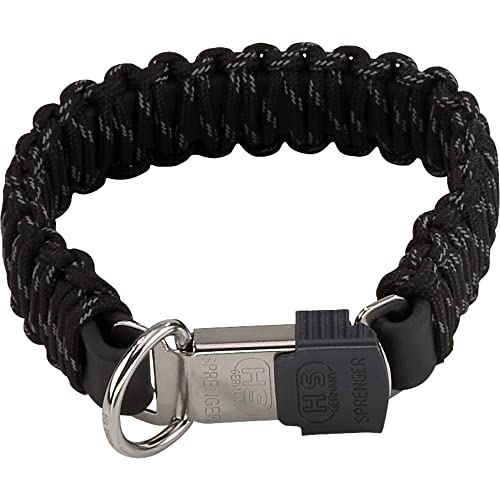 HS Sprenger - Collar paracaidista negro cierre Lock