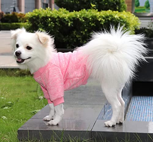 HuaLiSiJi Ropa de Perros de Navidad, Jersey de Perro Rosa Chihuahua Cachorro Ropa Bulldog Jersey Suave, Cómodo y Cálido para Cachorro y Perros Pequeños (XX-Large, Rosa)