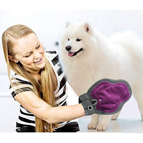 Huangyingui Pet Clean Grooming Bath Massage Glove Brush Hair Peine para Perros Gatos Conejos Chinchillas - Deshedding Brush (Color : Cat Shape)