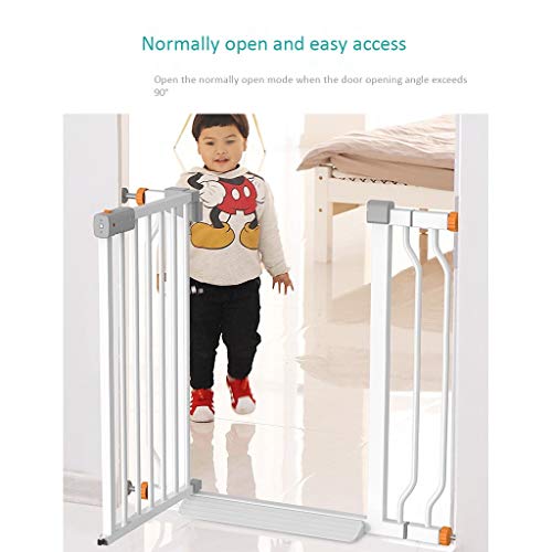 Huo Cierre Automático Blanca Puerta de La Escalera, Seguridad Puerta de La Barrera de Habitaciones Dividersafety Puerta for Perro Mascotas Bebé (Size : 160-167cm)