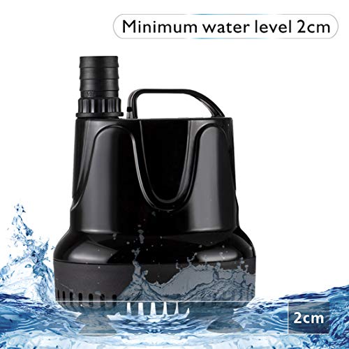 hygger 18W Bomba Agua Acuario, 800L/H Bomba Agua Sumergible Silenciosa, per Fuente, Estanque, Jardin