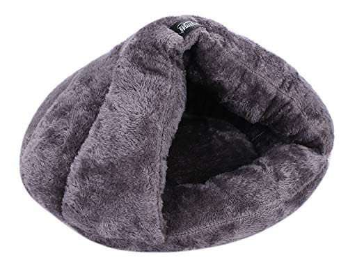 IBLUELOVER Niche Gato Cama Perro Peluche Nid de Perro Pequeño Perro Interior Triángulo Cojín Cama Animal de Compañía Manta Plegable Regalo Navidad