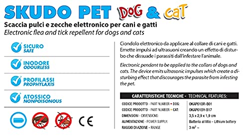 ICA SK2 Ahuyentador Electrónico contra Pulgas y Garrapatas para Gatos