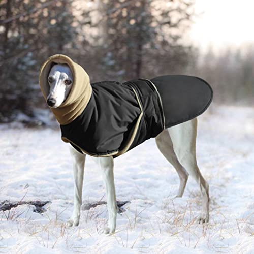 Idepet Abrigo de Invierno para Perros, Chaqueta para Perros, Chaleco para Perros a Prueba de Viento, Ropa con Cuello cálido, Sudadera con Capucha para Perros pequeños, medianos y Grandes