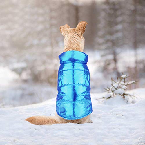 Idepet Perro Cachorro Abrigo de Invierno Mascota Gato Lindo Traje cálido Chaleco Ropa Ropa Perrito Clima frío Chaqueta con Capucha para Chihuahua Teddy Poodles Pomeranian