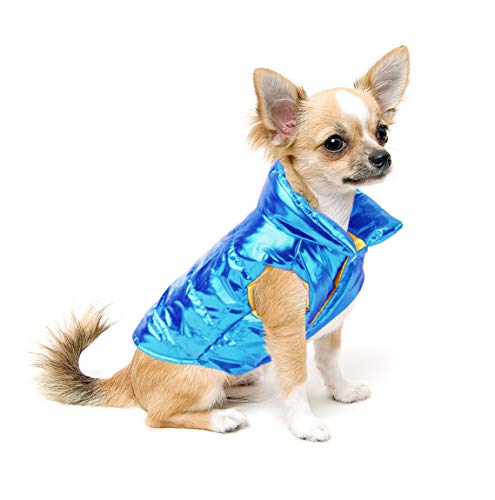 Idepet Perro Cachorro Abrigo de Invierno Mascota Gato Lindo Traje cálido Chaleco Ropa Ropa Perrito Clima frío Chaqueta con Capucha para Chihuahua Teddy Poodles Pomeranian