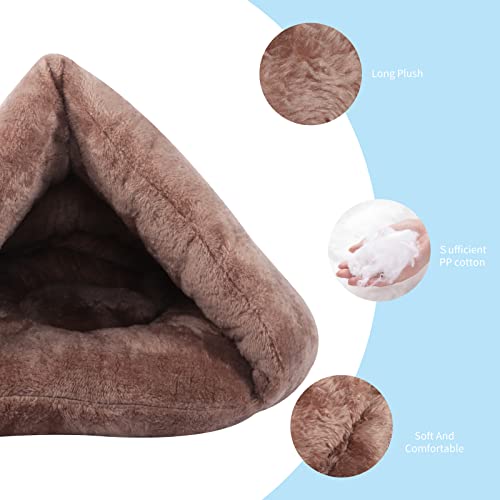 IEUUMLER Cama Perro Pequeño Saco de Dormir Casa y Sofá para Perros Gato Puppy Conejo Mascota IE119 (Camel)