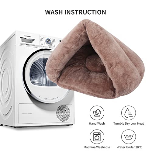 IEUUMLER Cama Perro Pequeño Saco de Dormir Casa y Sofá para Perros Gato Puppy Conejo Mascota IE119 (Camel)