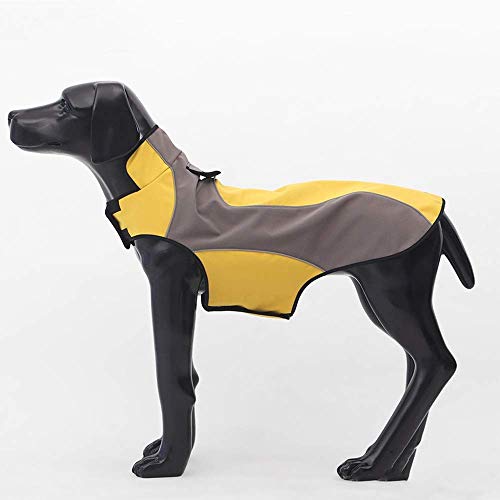 Impermeable para Perros Mascota Ropa para Perros Impermeable Chaqueta Impermeable para Perros Invierno Ropa Cálida para Mascotas Al Aire Libre 2 Colores Chaqueta Impermeable para Perros Suministros P