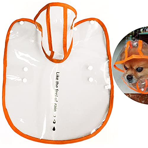 Impermeable Perro Chubasquero para Perros con Capucha Chaquetas Impermeables Chubasquero Transparente Ligero Reflectante para Cachorros Mascotas