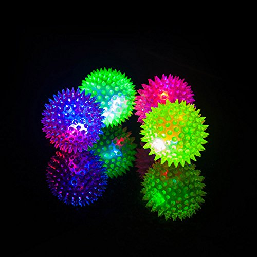 Inflagen (TM Pet Products Pelota de Goma elástica con Luces LED para Perro, Gato, Juguete entretenido, 2 Unidades por Paquete