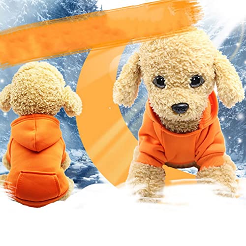 Invierno cálido Gato Ropa para Perros suéter para Perros pequeños Gatos Chihuahua Teddy Puppy Dog Outfits con diseño de Bolsillo Ropa Suave para Mascotas