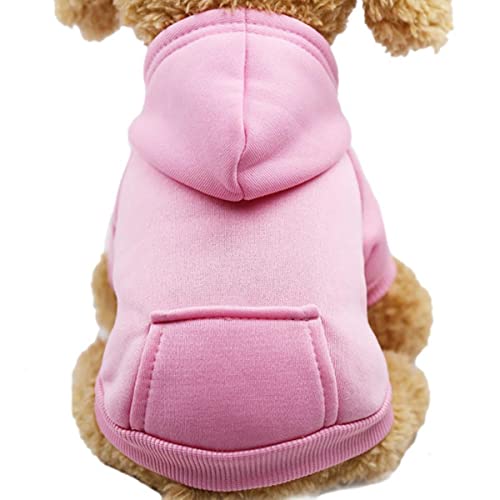 Invierno cálido Gato Ropa para Perros suéter para Perros pequeños Gatos Chihuahua Teddy Puppy Dog Outfits con diseño de Bolsillo Ropa Suave para Mascotas